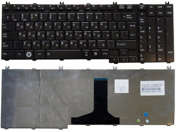 Клавиатура для ноутбука Toshiba Satellite L505 - интернет-магазин Kazit